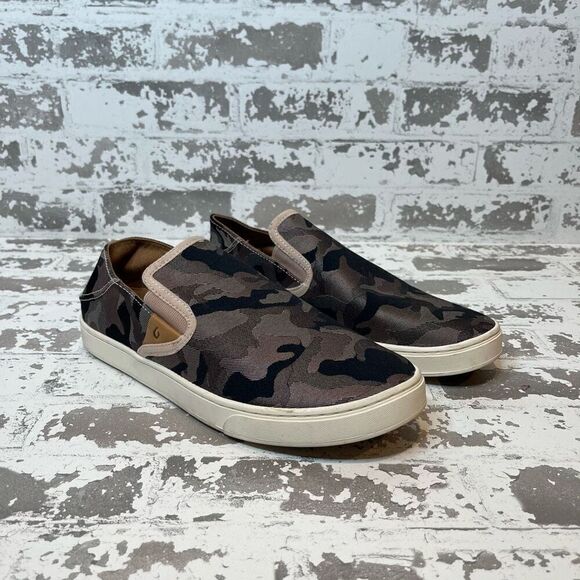 Olukai | pink camo slip on loafers - Picture 8 of 8